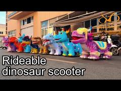 Large Walking Electric Dinosaur Ride For Kids Remote Control 100kg Load