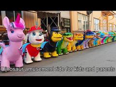 Animatronic Dinosaur Ride Coin Operated Shopping Malls Battery Operated Ride On Dinosaur