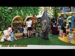 Realistic Blue Dinosaur Costume for Adults Human Control 3-4m